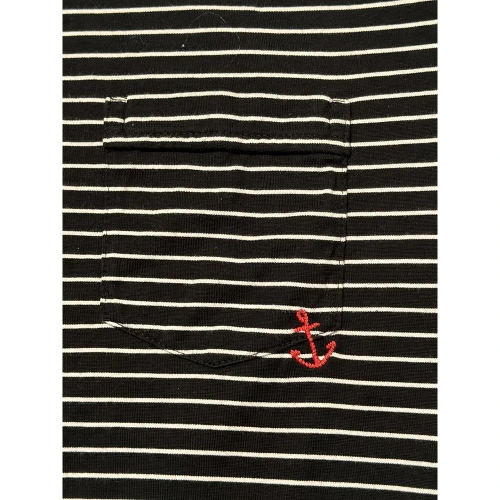 Polo Ralph Lauren Vintage Anchor Collection Black White Stripe Mens XL